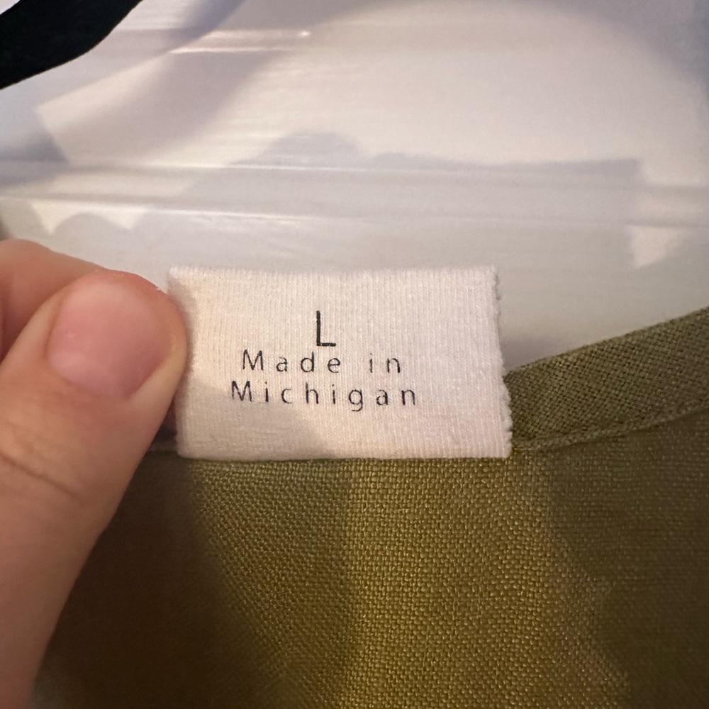 Conscious Clothing Green Linen Dress - Picture 5 of 11